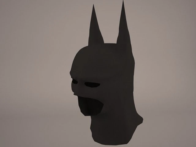 batman mask 3D Model .c4d .max .obj .3ds .fbx .stl .blend 