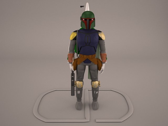 bobba fett Model 3D .c4d .max .obj .3ds .fbx .stl .blend 