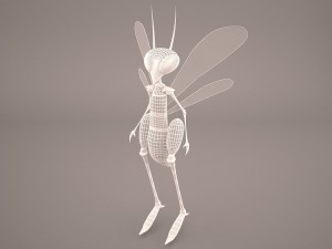 cartoon grasshopper Model 3D