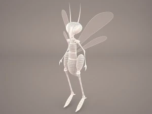 cartoon grasshopper 3D Model