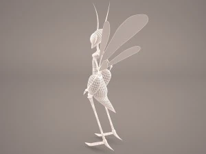 cartoon grasshopper 3D Model