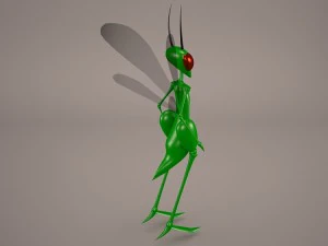 cartoon grasshopper 3D Model