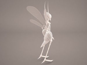 cartoon grasshopper Model 3D
