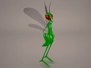 cartoon grasshopper 3D Model