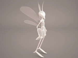 cartoon grasshopper 3D Model