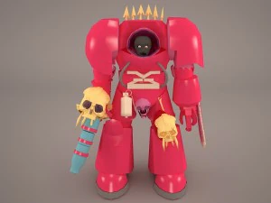 prajurit kekacauan Model 3D