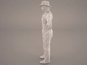 cowboy 3D Model