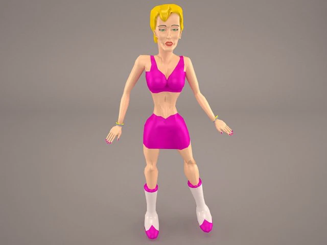 debbie woman 3D Model .c4d .max .obj .3ds .fbx .stl .blend 
