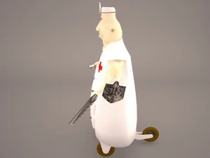 cartoon doctor 3D Model
