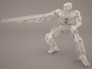 sci-fi robot 3D 模型
