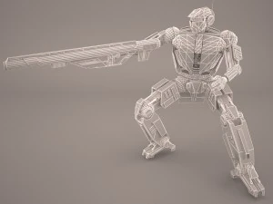 научно-фантастический робот 3D Модель