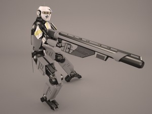 sci-fi robot 3D 模型