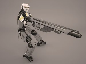 научно-фантастический робот 3D Модель