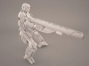 научно-фантастический робот 3D Модель