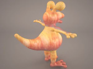 cartoon gobo dinosaur 3D Model