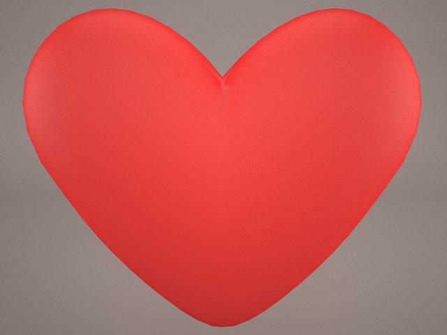 human heart 3D Model .c4d .max .obj .3ds .fbx .stl .blend 