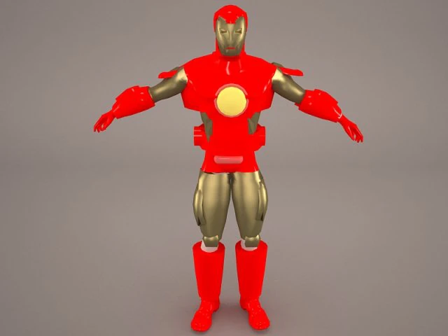 iron man 3D Model .c4d .max .obj .3ds .fbx .stl .blend 
