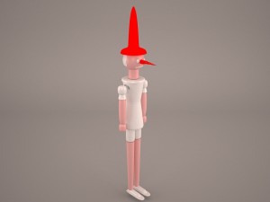 pinocchio cartoon 3D Модель