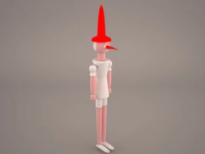 pinocchio cartoon 3D Model