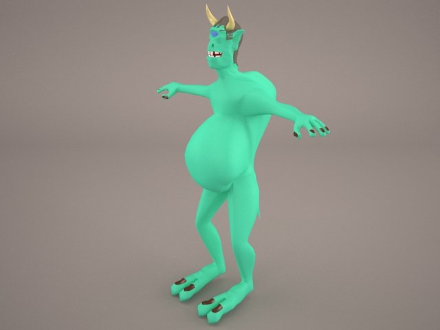 antichrist 3D Модель .c4d .max .obj .3ds .fbx .stl .blend 