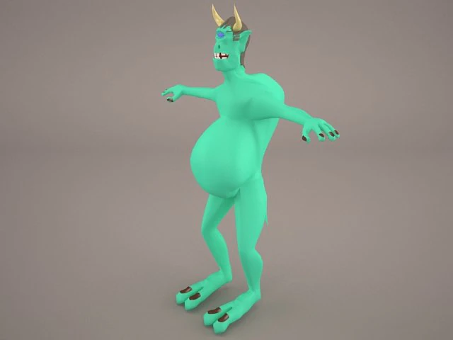 антихрист 3D Модель .c4d .max .obj .3ds .fbx .stl .blend 