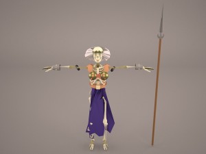 skeleton warrior 3D Model