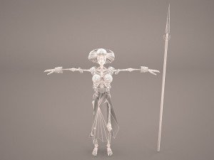 skeleton warrior Modelo 3D