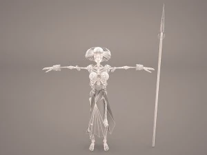 guerrero esqueleto Modelo 3D