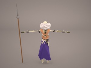 skeleton warrior Modelo 3D