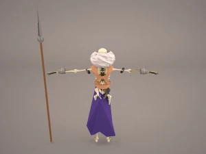 guerrero esqueleto Modelo 3D
