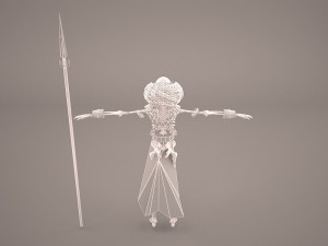 skeleton warrior Modelo 3D