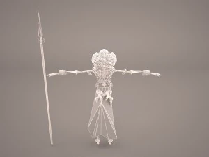 guerrero esqueleto Modelo 3D