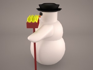 snowman Modello 3D