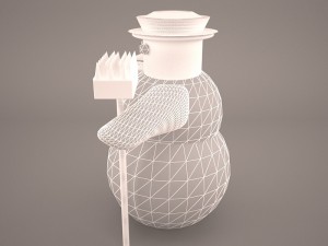 snowman Modello 3D