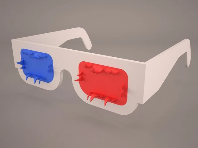 3d glasses 3D Model .c4d .max .obj .3ds .fbx .stl .blend 