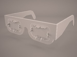 3d glasses Modelo 3D