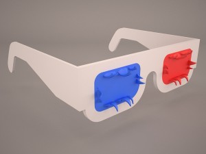 3d glasses Modelo 3D