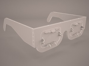 3d glasses Modelo 3D