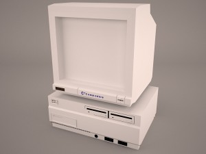 old pc compaq deskpro 3D Model