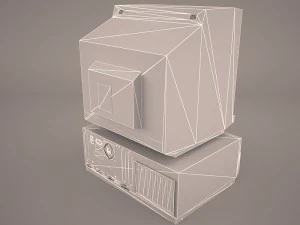 old pc compaq deskpro 3D Model