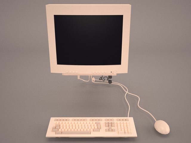 old pc compaq deskpro 1 3D-Modell .c4d .max .obj .3ds .fbx .stl .blend 