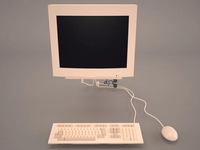 old pc compaq deskpro 1 3D Model .c4d .max .obj .3ds .fbx .stl .blend 