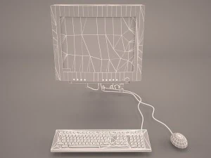 old pc compaq deskpro 1 3D Model