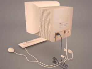 old pc compaq deskpro 1 3D Model