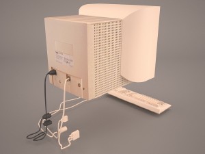 old pc compaq deskpro 1 3D-Modell