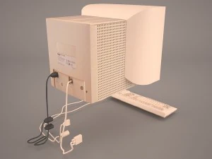 old pc compaq deskpro 1 3D Model