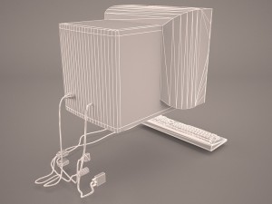 old pc compaq deskpro 1 3D-Modell