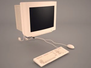 old pc compaq deskpro 1 3D Model