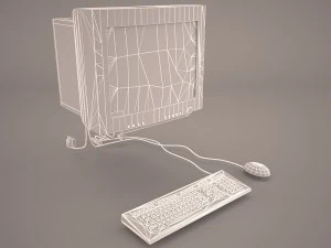 old pc compaq deskpro 1 3D Model