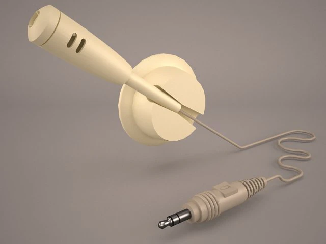 микрофон 3D Модель .c4d .max .obj .3ds .fbx .stl .blend